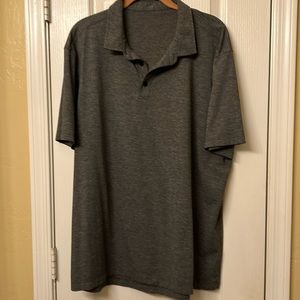 Lululemon mens lightweight polo gray sz L
